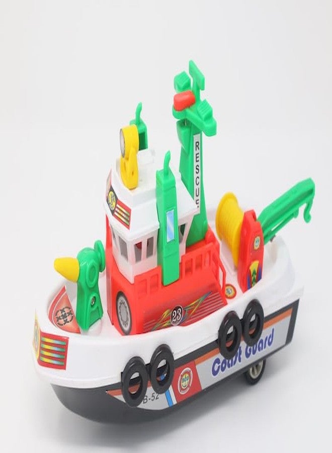 Toy Vibes ألعاب سفن بلاستيكية من توي فايبز للأطفال في الماء، لعبة سفينة قابلة للسحب للخلف، لعبة قارب بلاستيكي ملون للأطفال (أزرق) (عبوة من 3 قطع) - Image 1